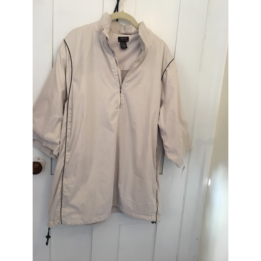 IZOD RETRO HALF ZIP HALF SLEEVE WINDJACKET